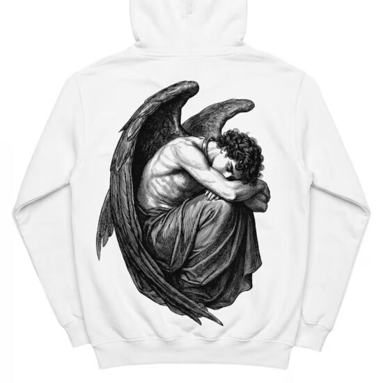 Սպիտակ հուդի հրեշտակի դիզայնով | KARONI by Arno